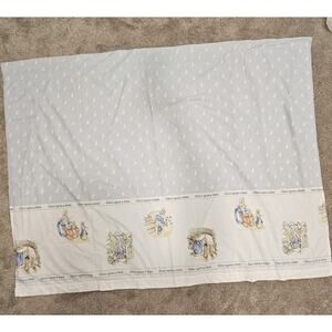 Vintage Peter Rabbit Beatrix Potter Cannon Twin Flat Sheet USA